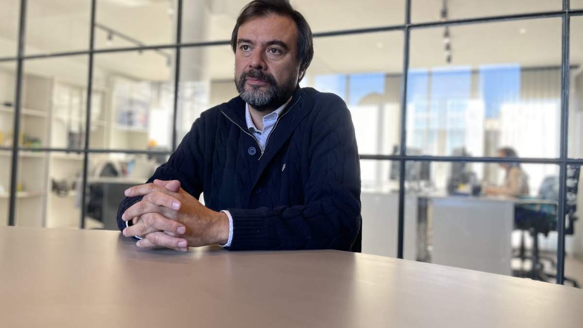 Manuel Ponce, presidente de Aderpe, durante una entrevista en El Medio