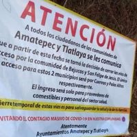 Tlatlaya y Amatepec cierran carreteras para evitar contagios de covid-19