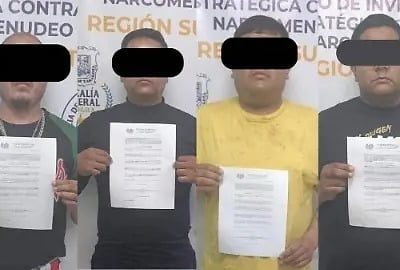 Detienen en Coahuila a tres policías y a un civil por narcomenudeo y “halconeo”