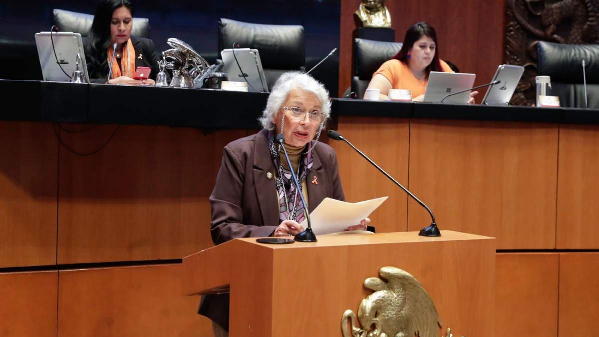 Olga Sánchez Cordero, presidenta de la Comisión de Justicia