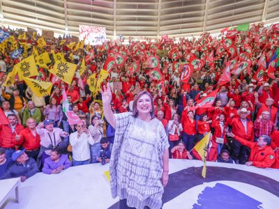 Xóchitl Gálvez anuncia incremento de 450 millones del PRI, PAN y PRD a su campaña