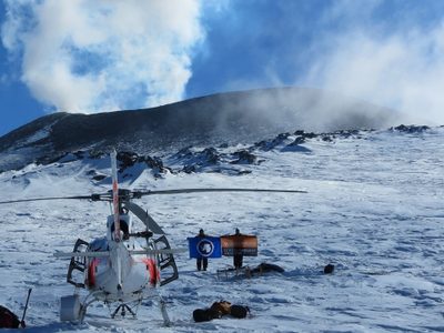 El CO2 hace posible un lago de magma en la Antártida