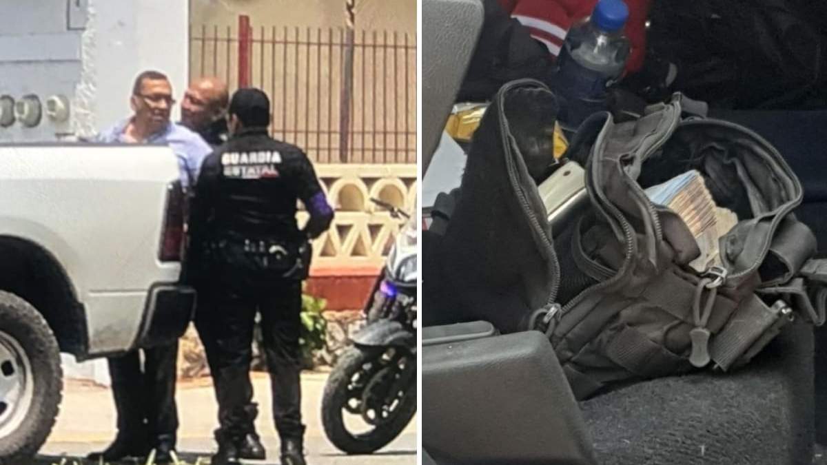 Momento de la detención de José Luis Aranza Aguilar