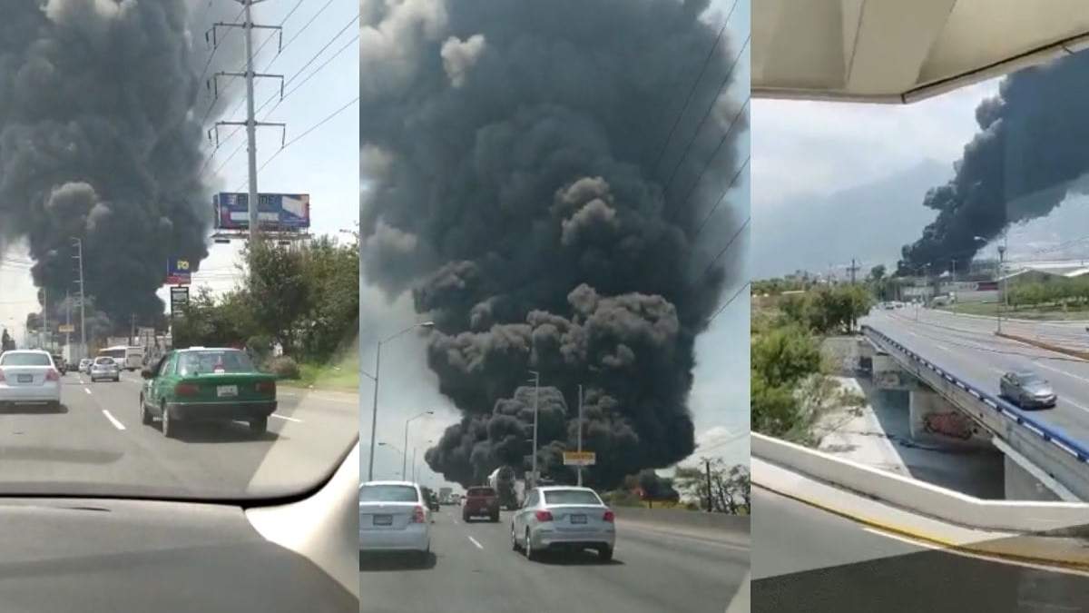 La explosión fue captada en videos