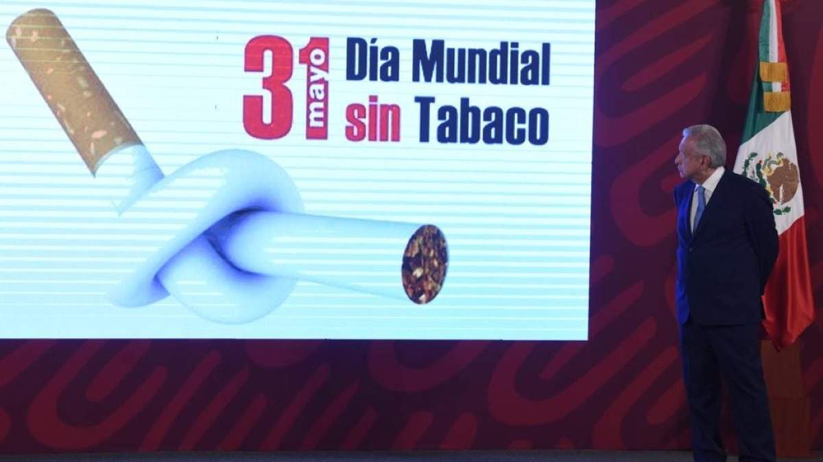 El Día Mundial sin Tabaco en la conferencia mañanera