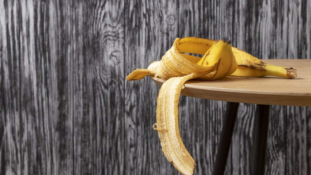 Cáscara de banana. Fuente: (X)