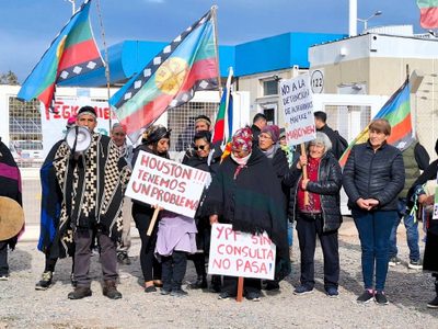 La Confederación Mapuche de Neuquén realizó una ocupación pacífica en el corazón de Vaca Muerta