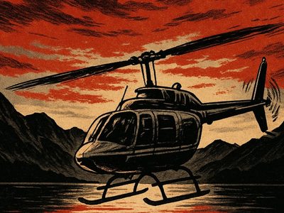 El día que un helicóptero que trabajaba para MTV se estrelló en el dique Potrerillos