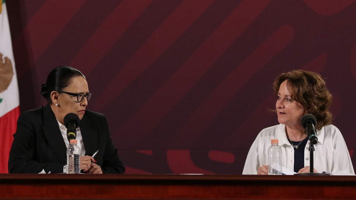 Rosa Icela Rodríguez y Sara Irene Herrerías Guerra