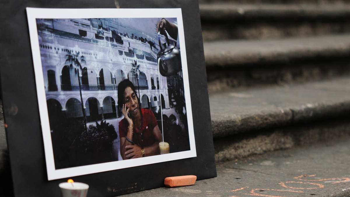 Protesta por el asesinato de Regina Martínez