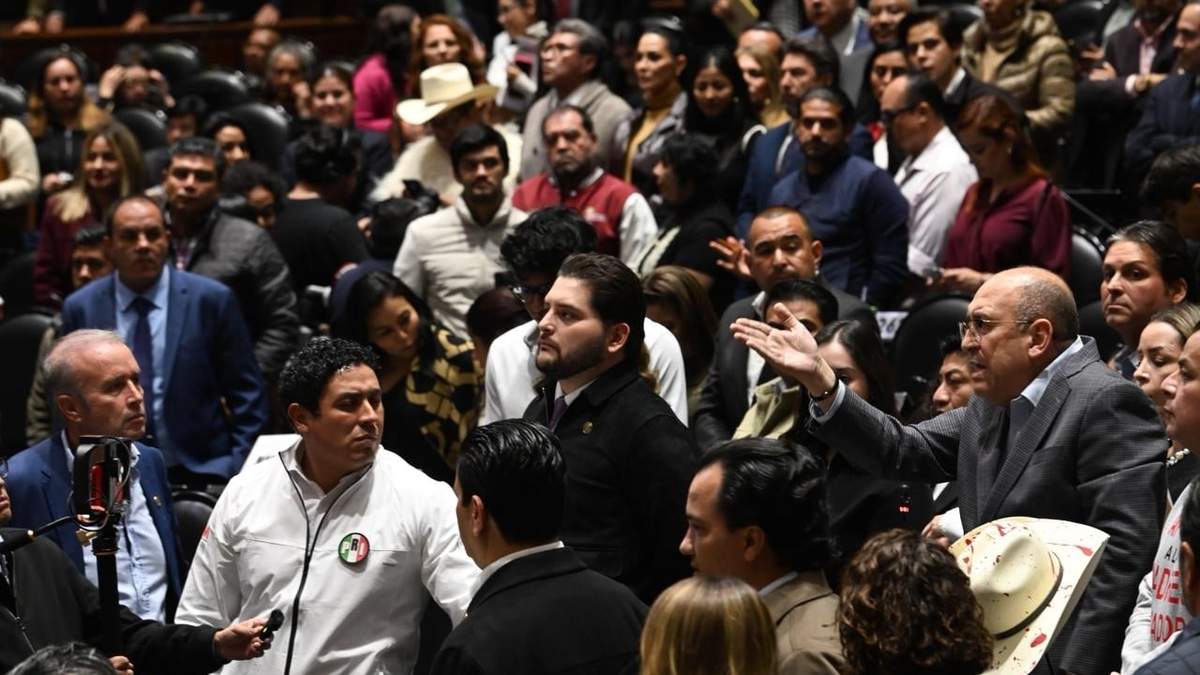 Sesión de la Cámara de Diputados en la que se aprobó el presupuesto
