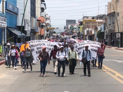 Marchan indígenas en Tumbalá, Chiapas, para exigir justicia por el asesinato de José Martín Montejo