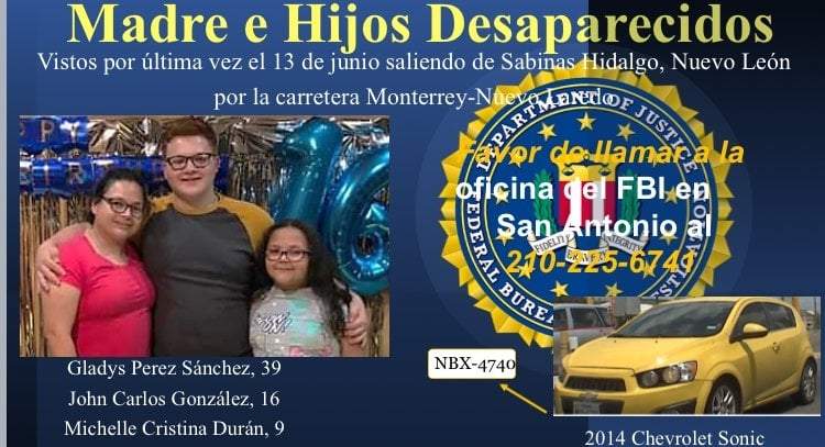 Familia de EU buscada por el FBI