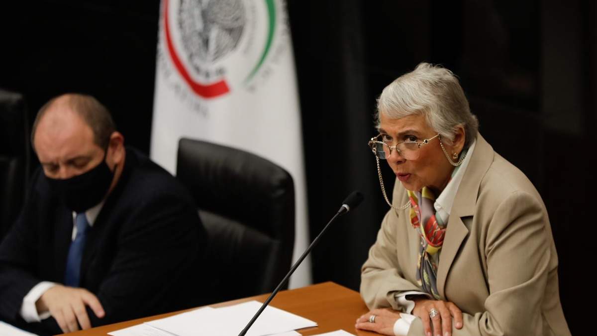 La presidenta de la Mesa Directiva, Olga Sánchez Cordero