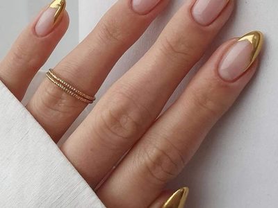 Nail Art: si amás las "francesitas", te van a enamorar estos diseños en color dorado que acaparan miradas
