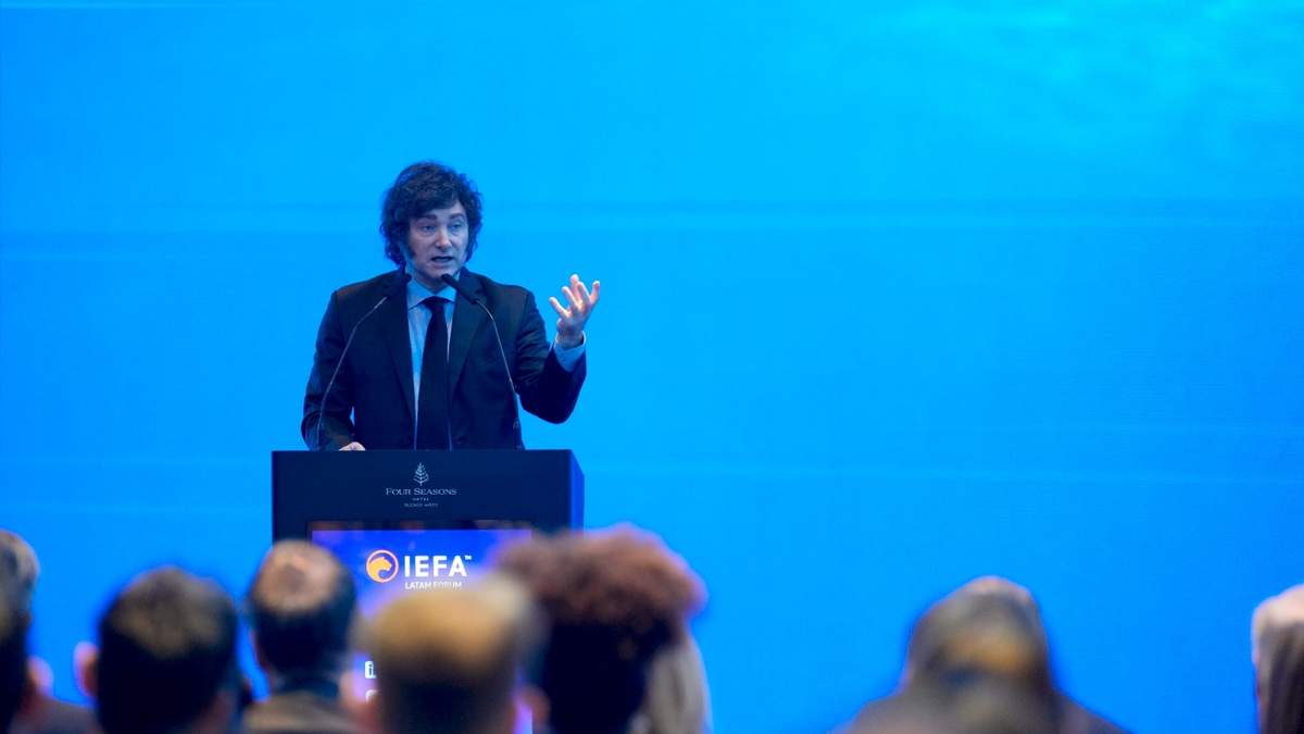 El presidente argentino Javier Milei
