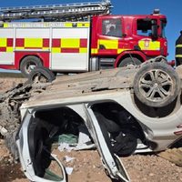 Vuelco en la ruta 67: un operario petrolero quedó internado con graves traumatismos