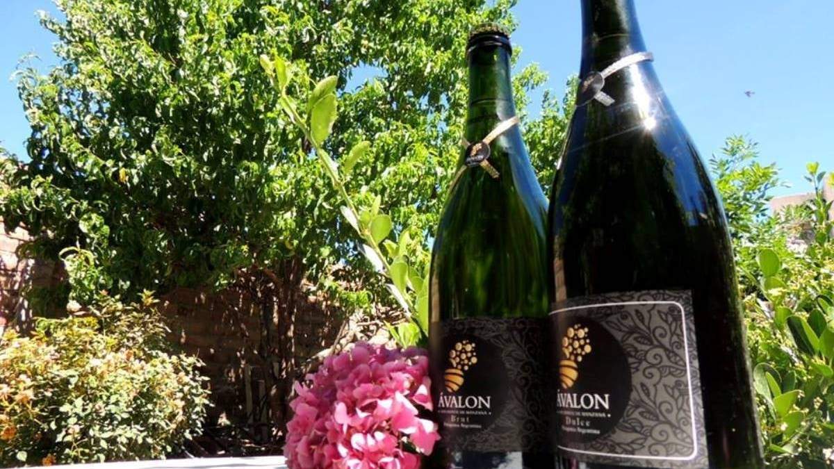 Sidra neuquina con método champenoise. Fuente: (Facebook)