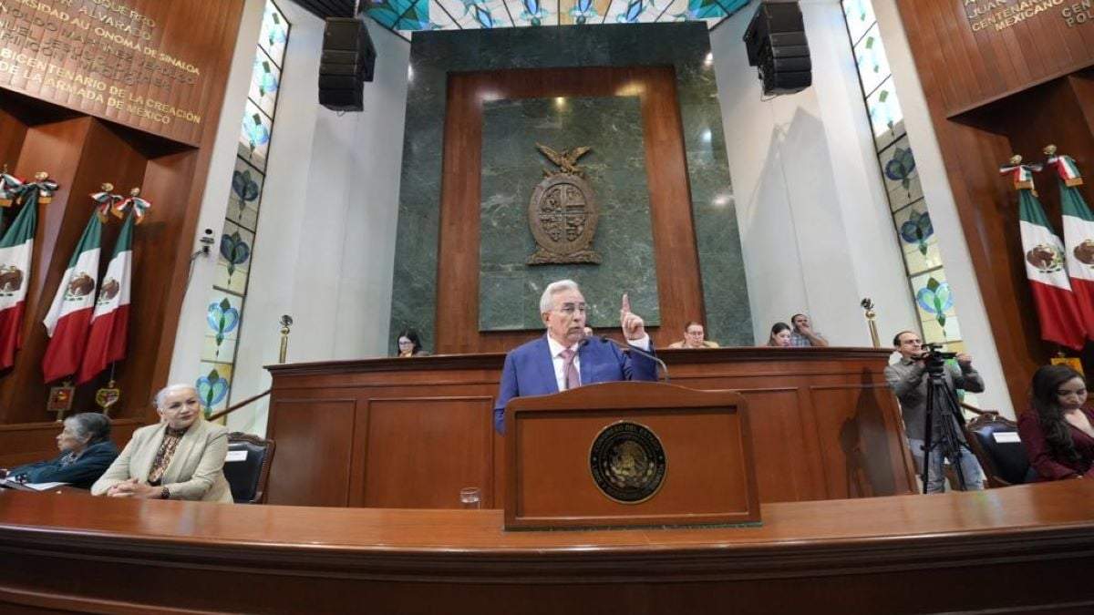 Comparecencia del gobernador Rubén Rocha ante el Congreso de Sinaloa el 5 de diciembre de2023