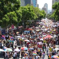Se manifiestan unas 250 mil personas en la 45 Marcha LGBTTTIQ+ en la CDMX (Video)