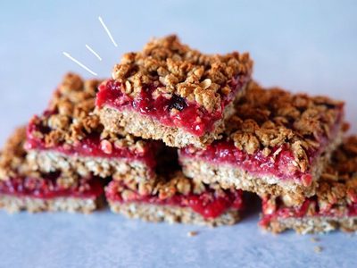 Barritas de frutilla con avena: deliciosas, sin harina y con solo seis ingredientes