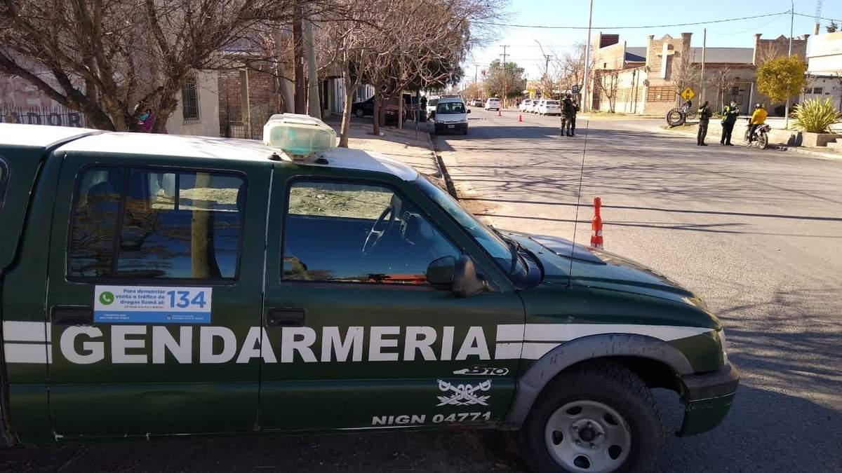 Gendarmería Nacional en General Roca. Fuente: (Twitter)