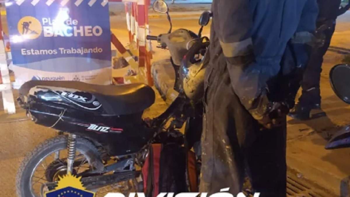 Moto robada. Fuente: (Policía Neuquén)