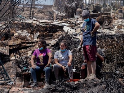 Hay 112 fallecidos por los incendios en Chile; calculan 40 mil damnificados