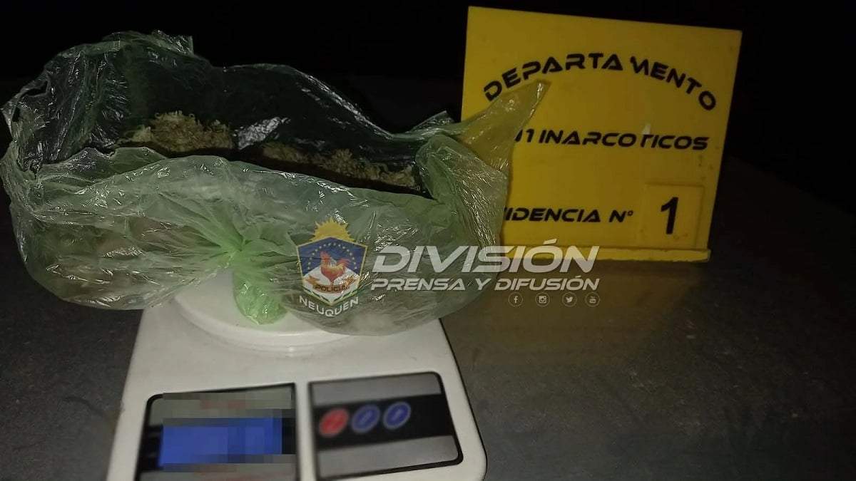 Marihuana y cocaína fueron incautadas por la Policía.