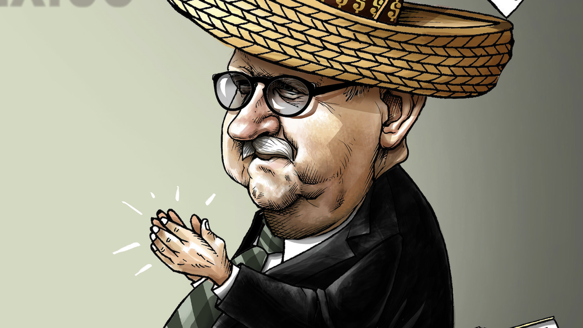 Vista previa de "Espaldarazo empresarial", cartón de José Antonio Rodríguez