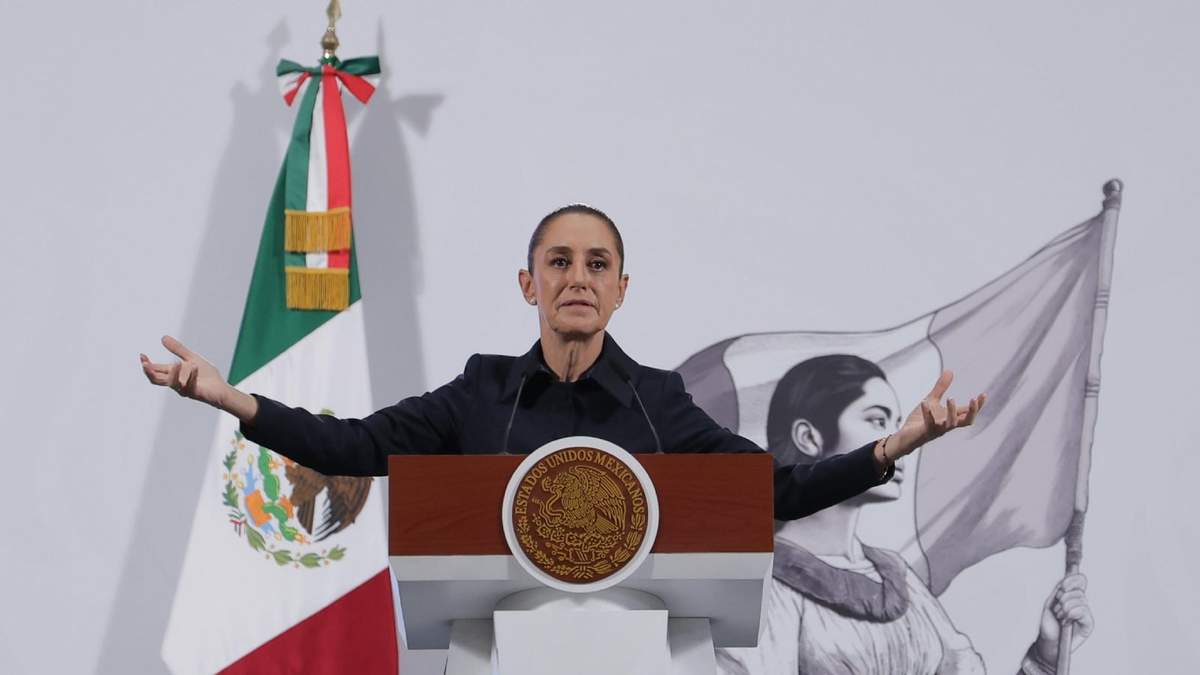 La presidenta Claudia Sheinbaum en la mañanera