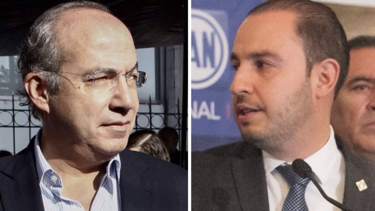 Felipe Calderón y Marko Cortés