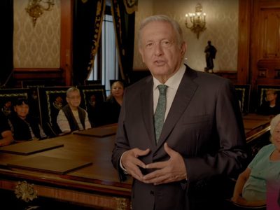 AMLO lanza primer spot del 4to informe, presume acabar con "pensiones jugosas" de expresidentes