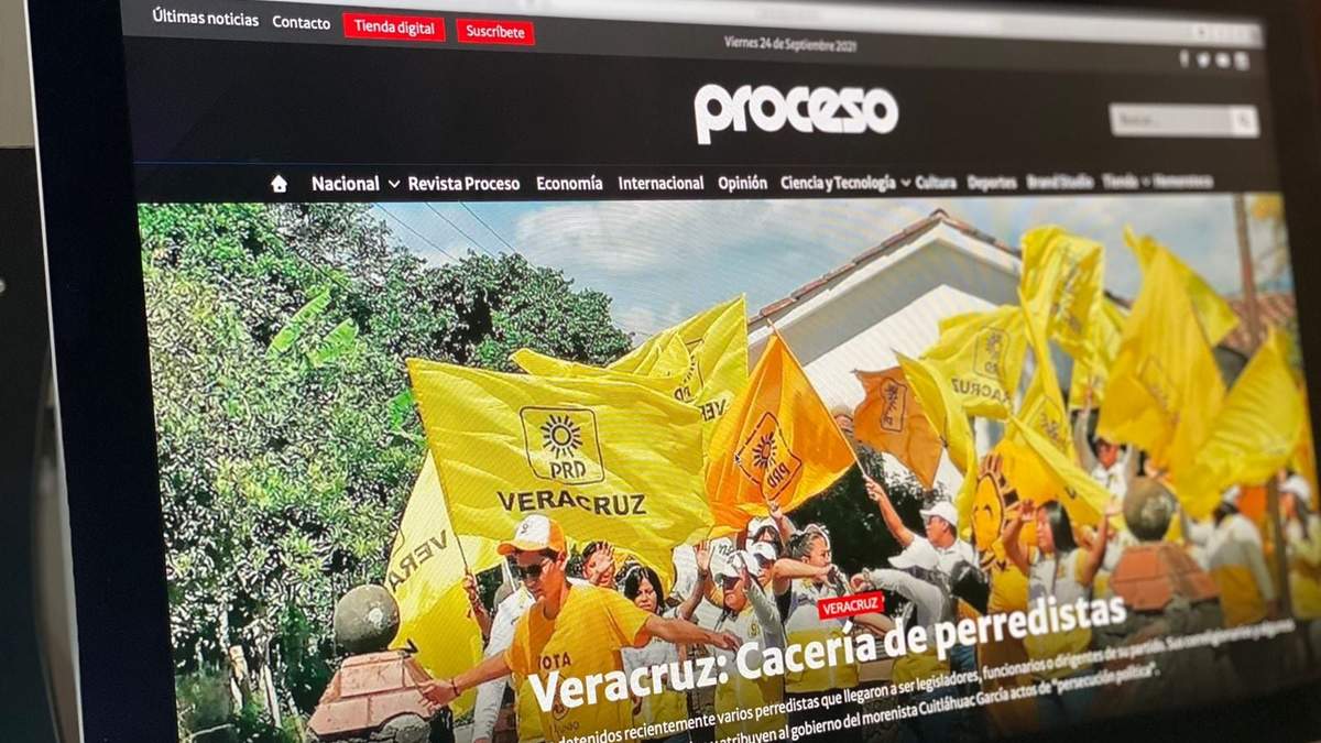 El sitio web de Proceso