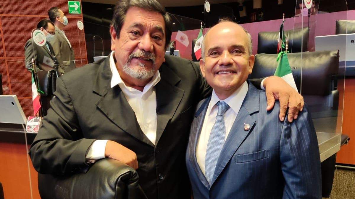 Los senadores Félix Salgado Macedonio, de Morena, y Manuel Añorve, del PRI