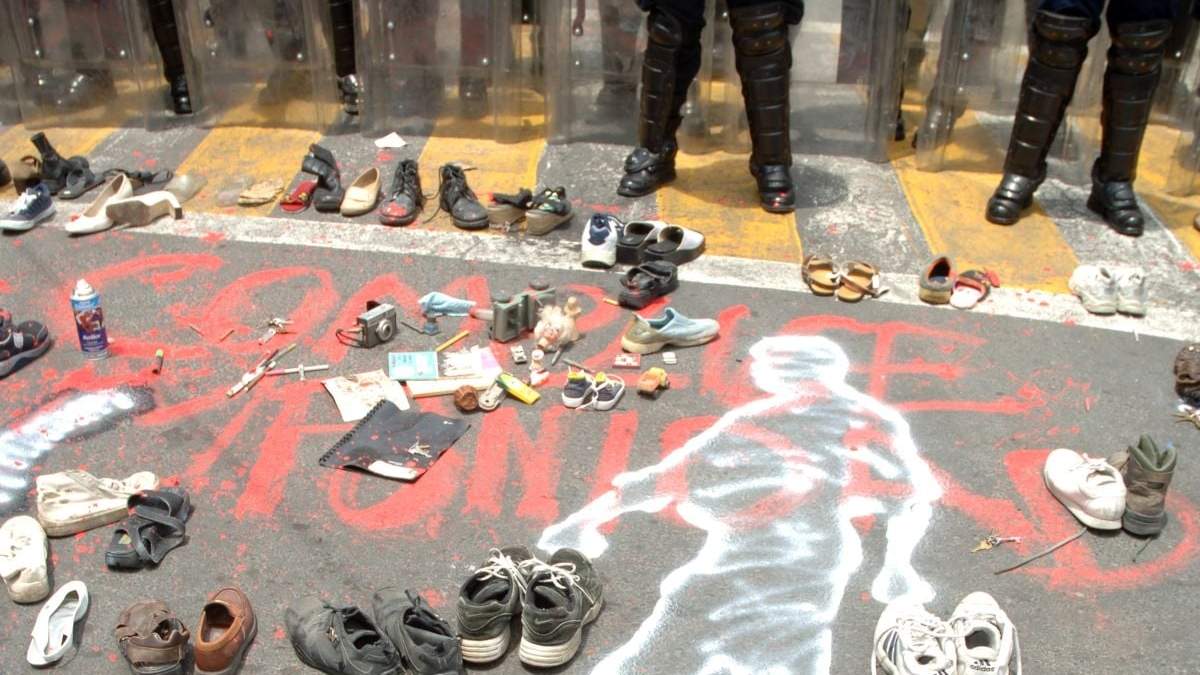 Protesta por los asesinatos en México