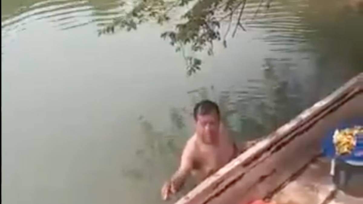 El hombre que fue captado en video