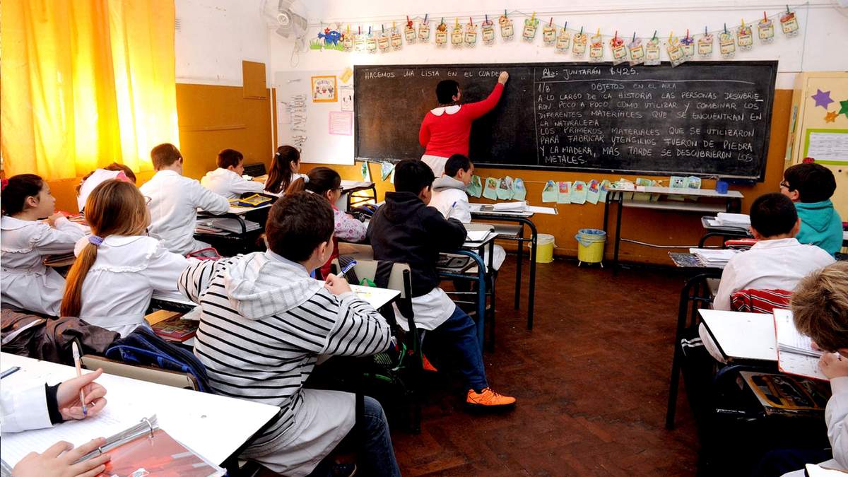 Escuela bonaerense. Fuente: (Twitter)