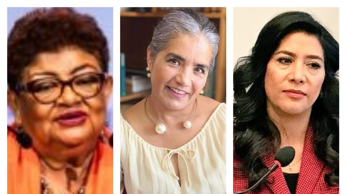 Ernestina Godoy, Luz María Zarza Delgado y Maribel Bojorges Beltrán en la terna para la FGR