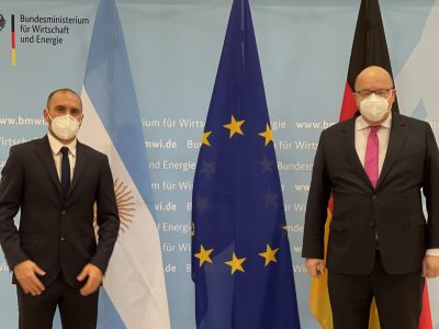 Martín Guzmán se reunió con el ministro de Economía y Energía de Alemania