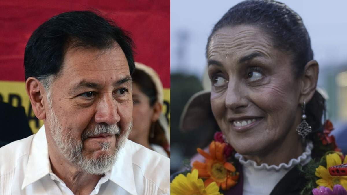Noroña y Sheinbaum. Rivales en Morena