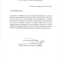 Ratifica notario que documento de Cabeza de Vaca es falso; presentan denuncia ante FGJ