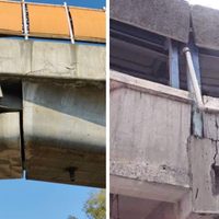 Circulan en redes fotos de otras estaciones del Metro con estructuras dañadas
