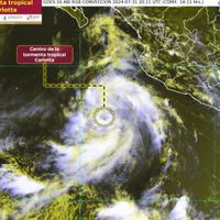 Se forma la tormenta tropical Carlotta en el Pacífico cerca de México