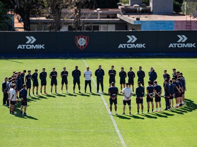 El plantel de San Lorenzo fue a La Bombonera a despedir a Russo