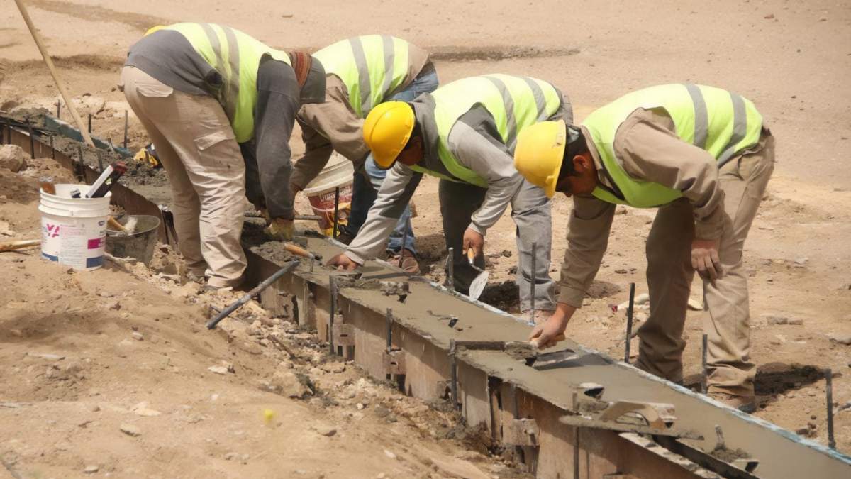 Obra pública en los barrios de Zapala. Fuente: (Twitter)