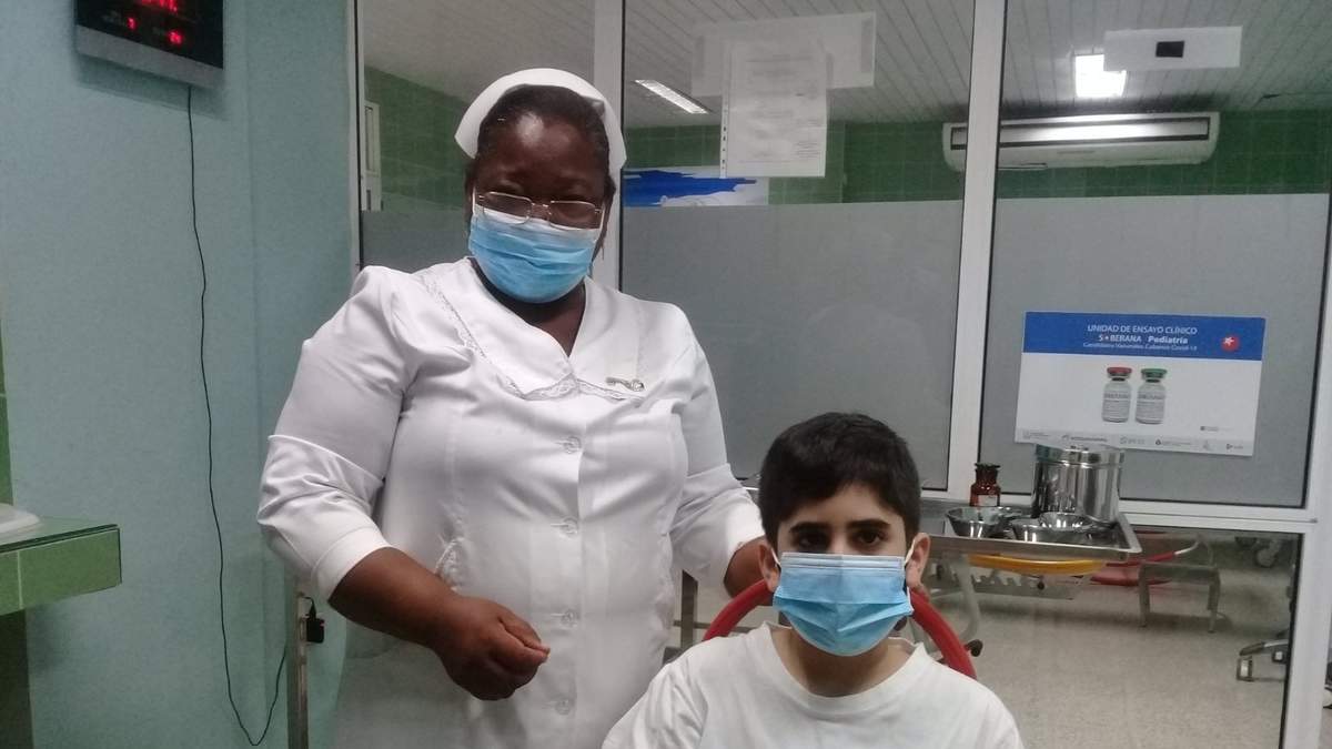 La campaña de vacunación pediátrica en Cuba. Fuente: (Twitter)