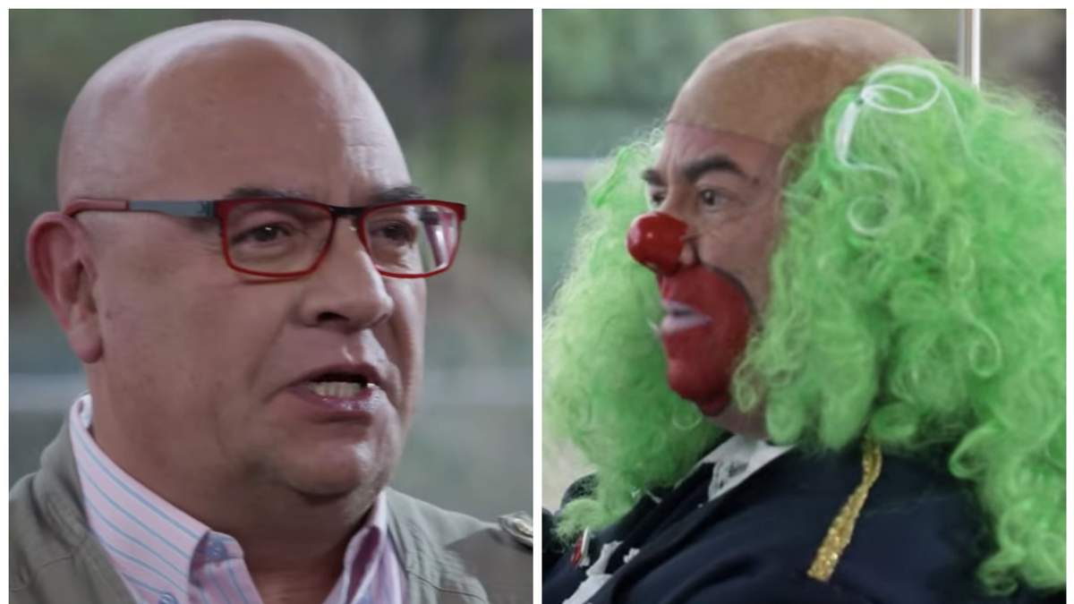 Víctor Trujillo y su personaje Brozo