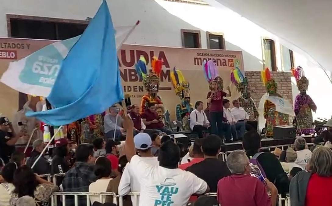 Claudia Sheinbaum. El acto en Yautepec, Morelos