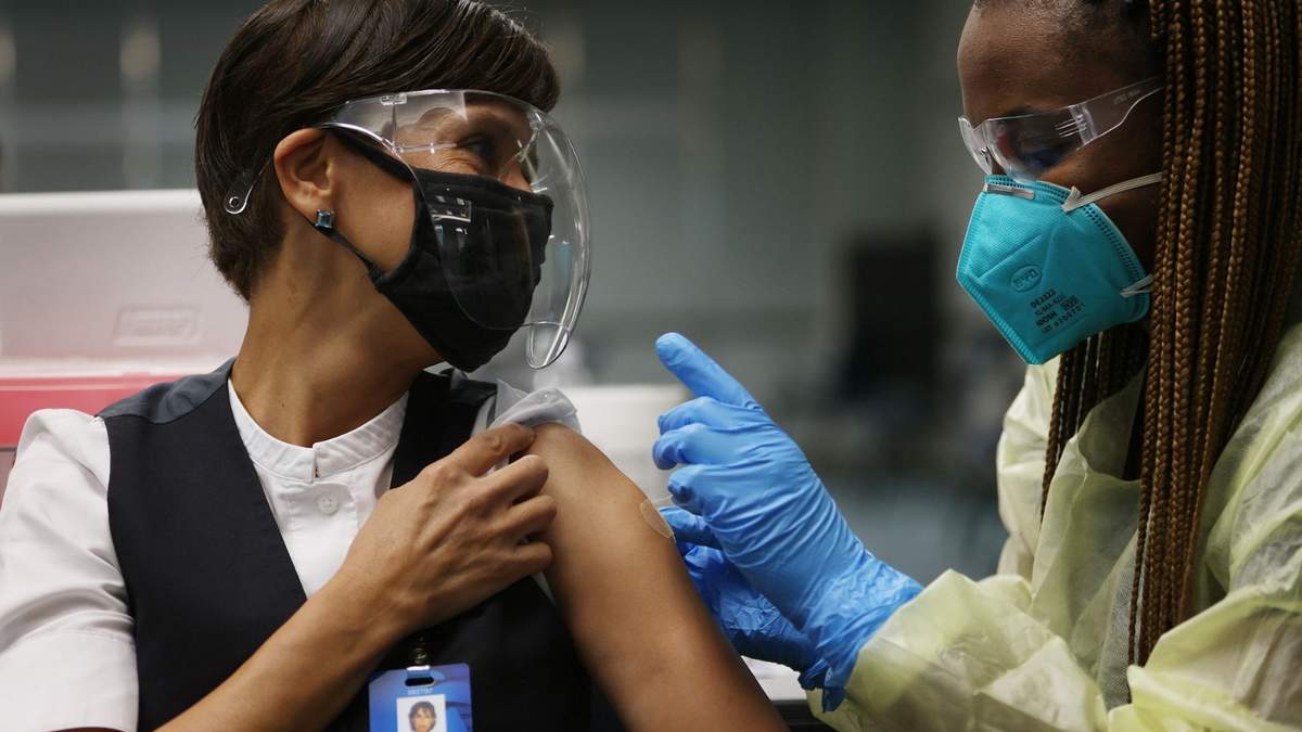 Vacunación contra el coronavirus en Estados Unidos. Fuente: (Twitter)